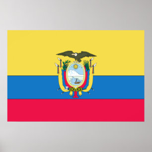 Ecuadoriansk flagga poster