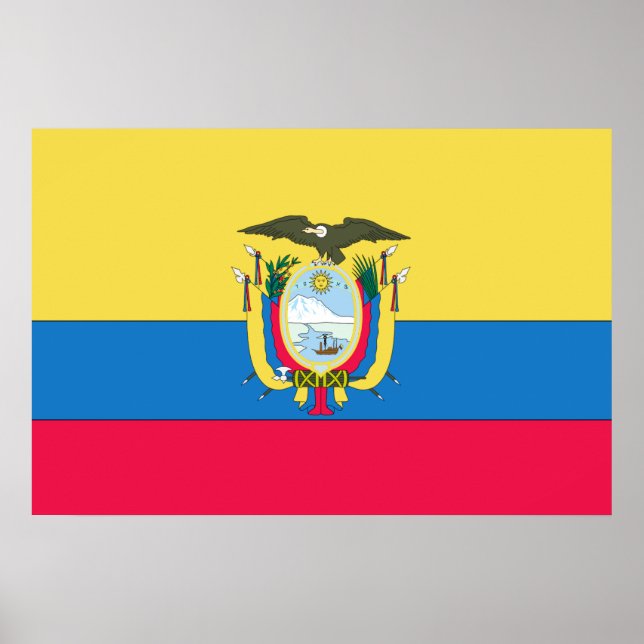 ecuadoriansk flagga poster (Framsidan)