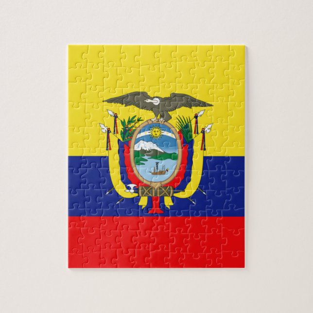 ecuadoriansk Flagga Pussel (Vertikal)