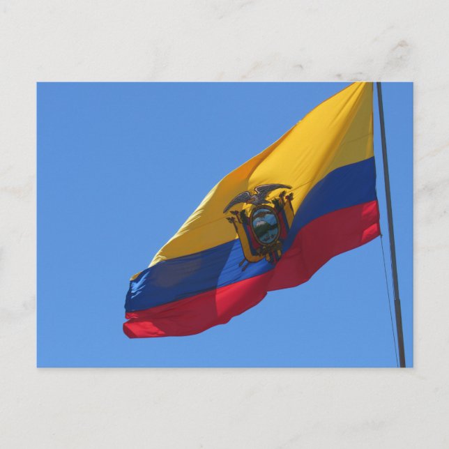 ecuadoriansk flagga vykort (Framsida)