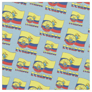 Ecuadoriansk fotboll och flagga tyg