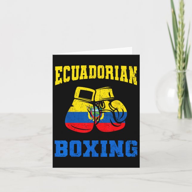 ecuadorianska boxningshandskar Ecuador Pride Boxin Kort (Framsida)