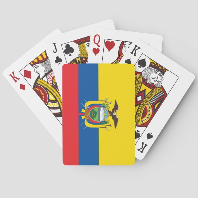 ecuadorianska (ecuadorianska) Flagga Casinokort (Baksidan)