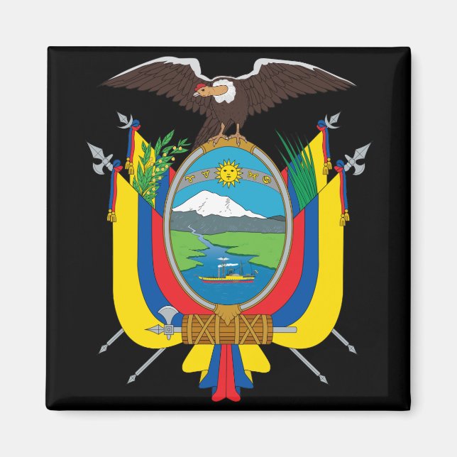 ecuadorianska emblem magnet (Framsidan)