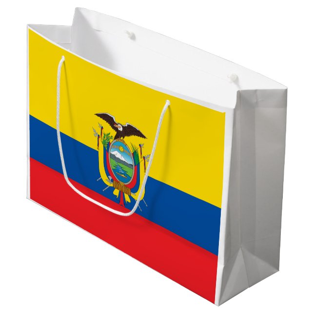 Ecuadors flagga (Framsidan Vinklad)