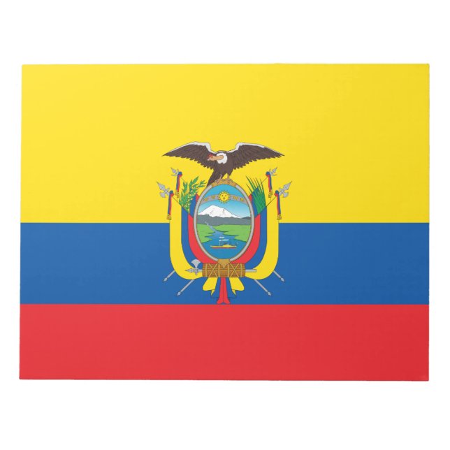 Ecuadors flagga anteckningsblock (Framsida)