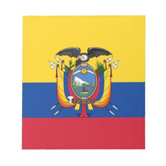 Ecuadors flagga anteckningsblock (Framsida)