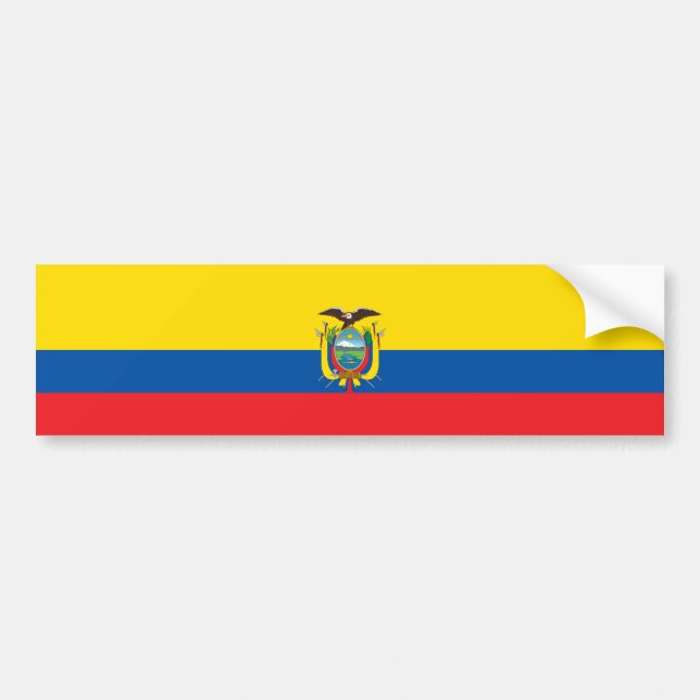 Ecuadors flagga bildekal (Framsidan)