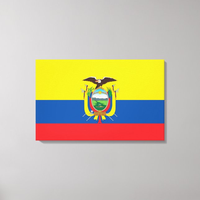 Ecuadors flagga canvastryck (Framsida)
