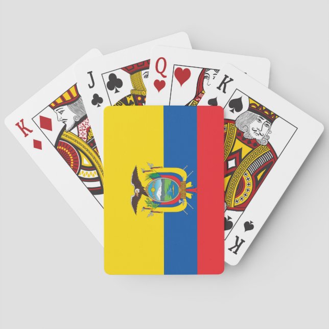 Ecuadors flagga casinokort (Baksidan)