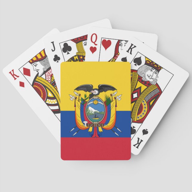 Ecuadors flagga casinokort (Baksidan)