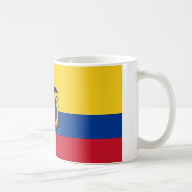Ecuadors flagga kaffemugg (Höger)