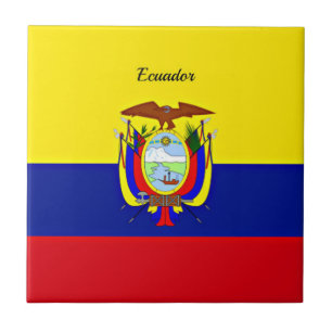 Ecuadors flagga kakelplatta