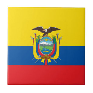 Ecuadors flagga kakelplatta