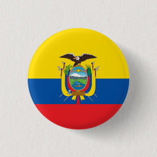 Ecuadors flagga knapp