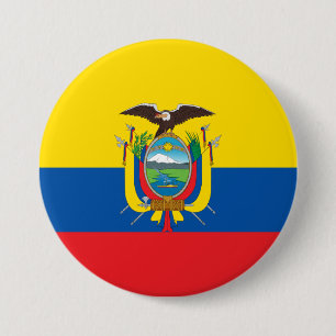 Ecuadors flagga knapp