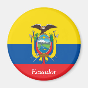 Ecuadors flagga magnet