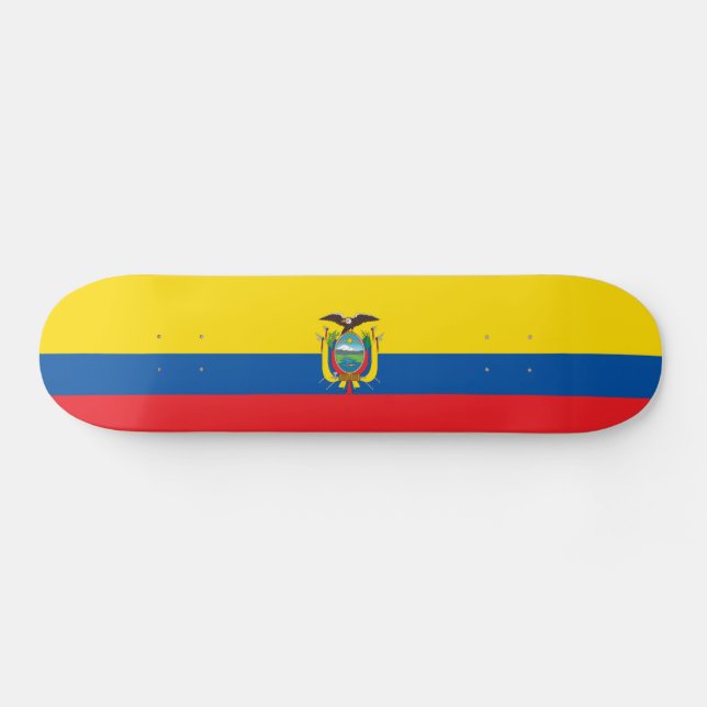 Ecuadors flagga mini skateboard bräda 18,5 cm (Horz)