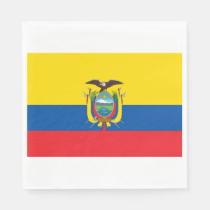Ecuadors flagga pappersservett