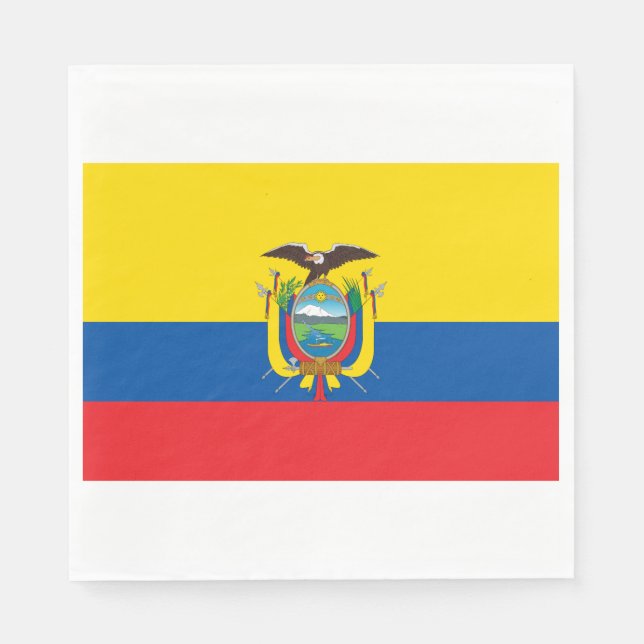 Ecuadors flagga pappersservett (Framsidan)