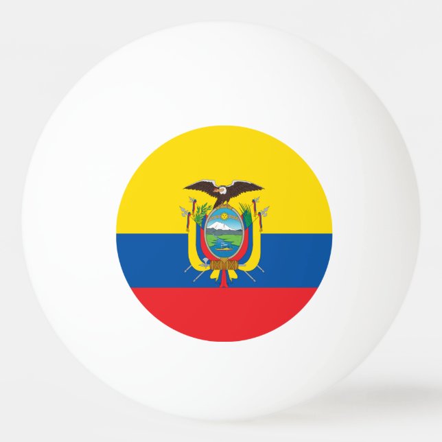 Ecuadors flagga pingisboll (Framsidan)