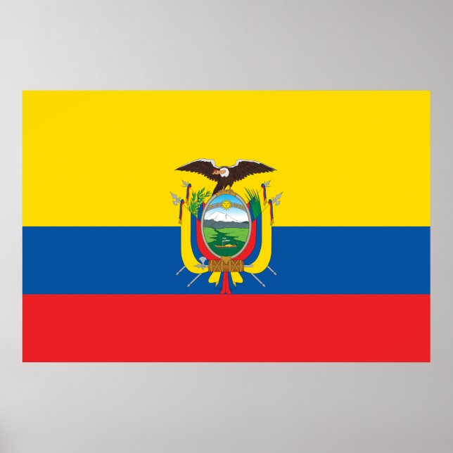 Ecuadors flagga poster (Framsidan)
