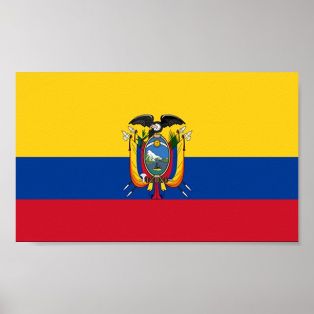 Ecuadors flagga poster (Framsidan)