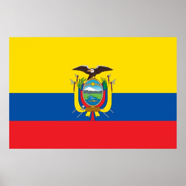 Ecuadors flagga poster (Framsidan)