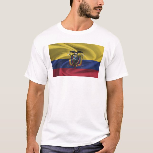 Ecuadors flagga t shirt (Framsida)