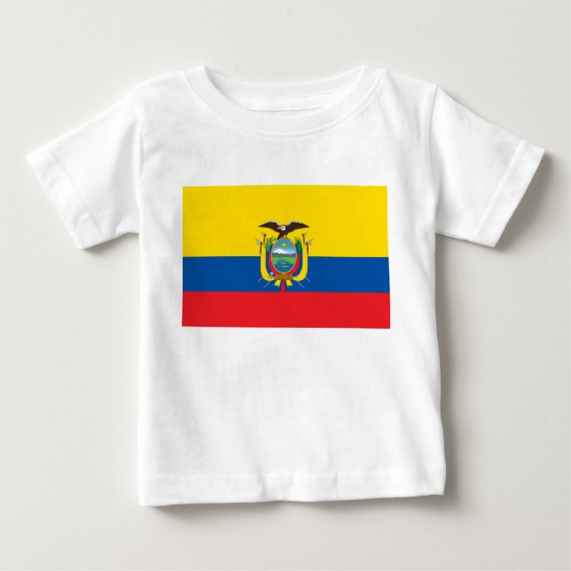 Ecuadors Flagga T Shirt (Framsida)