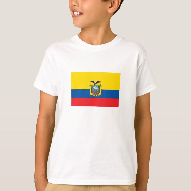 Ecuadors flagga t shirt (Framsida)