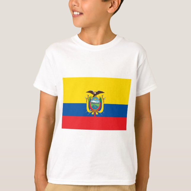 Ecuadors flagga t shirt (Framsida)