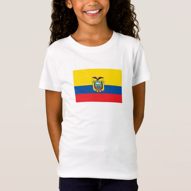 Ecuadors flagga t shirt (Framsida)