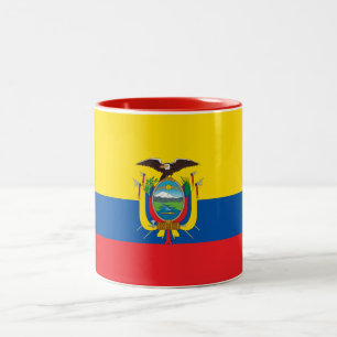Ecuadors flagga Två-Tonad mugg