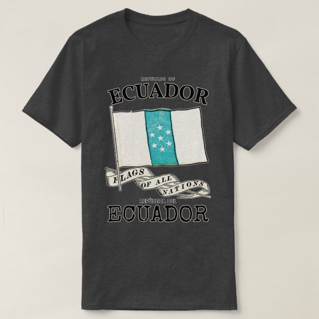 Ecuadors klassiska Flagga T Shirt (Design framsida)