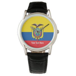 Ecuadors nationsflagga armbandsur