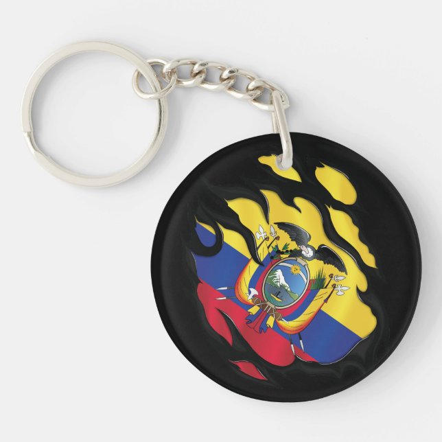 Ecuadors sönderslitna flagga (Framsidan)