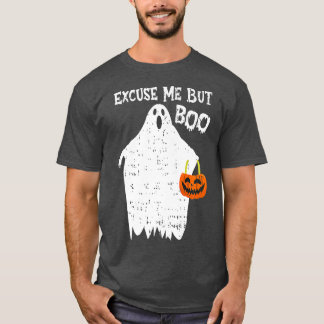 Ecuse mig men Boo Funny Cute Ghost Funny Halloween T Shirt
