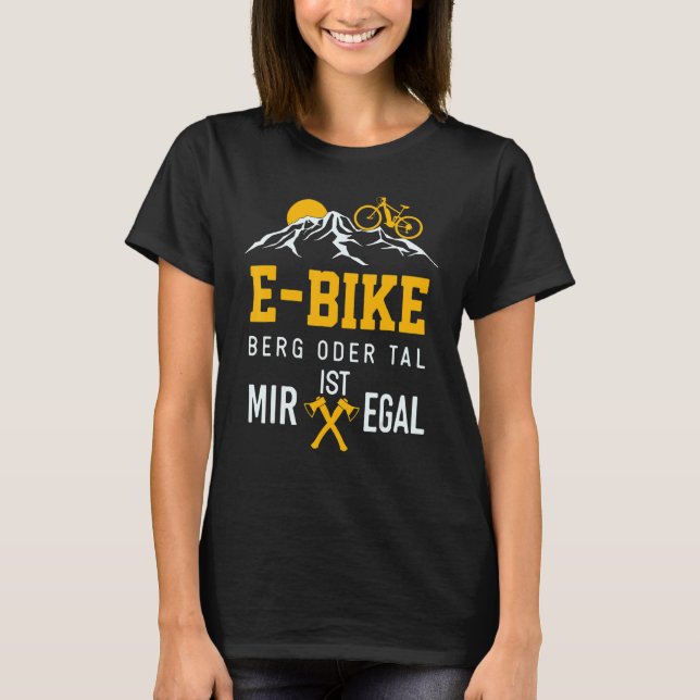 Ecycle Ebiker Electric Bicycle E Biker Say T Shirt (Framsida)