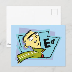 Ed Character Graphic Vykort