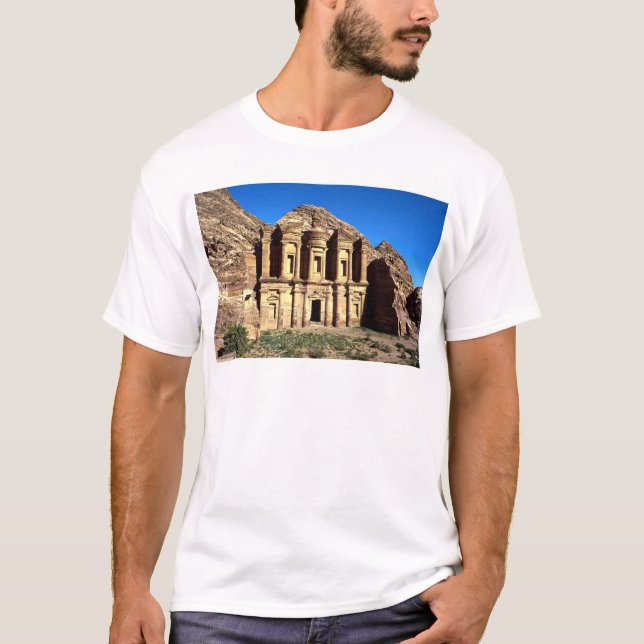 "Ed-Deu", tempel, Petra, Jordanien T-shirt (Framsida)