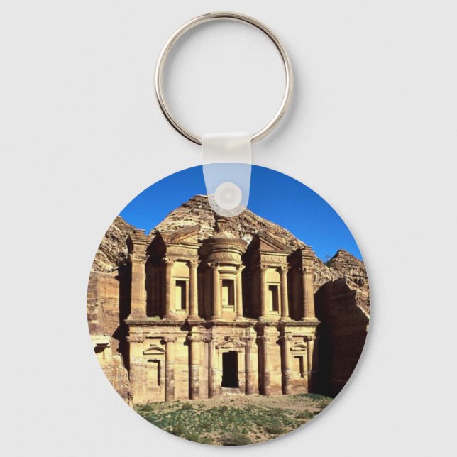 Ed-Deu, temple, Petra, Jordanien Nyckelring (Framsida)