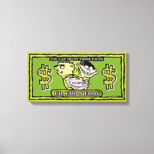 Ed, Edd, n Eddy Dollar Bill Canvastryck (Framsida)