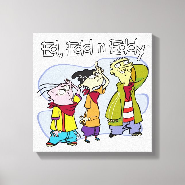 Ed, Edd, n Eddy Hand Signs Canvastryck (Framsida)