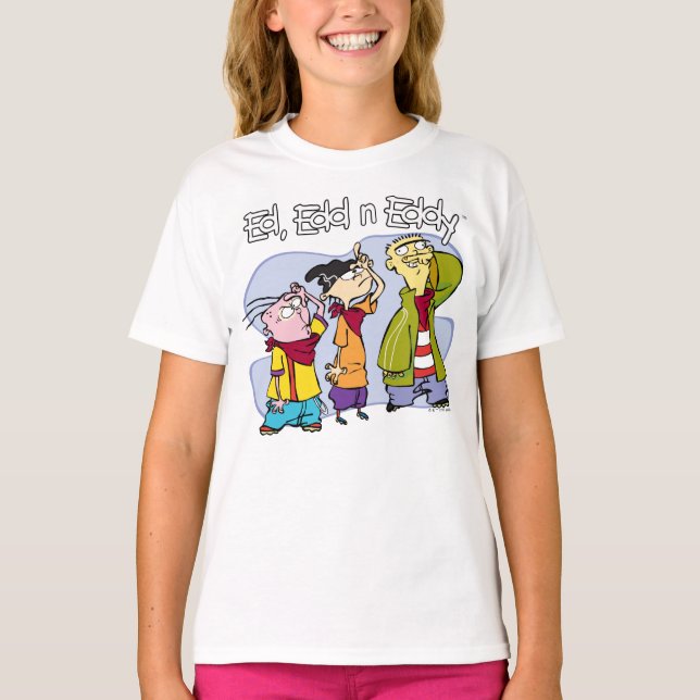 Ed, Edd, n Eddy Hand Signs T Shirt (Framsida)