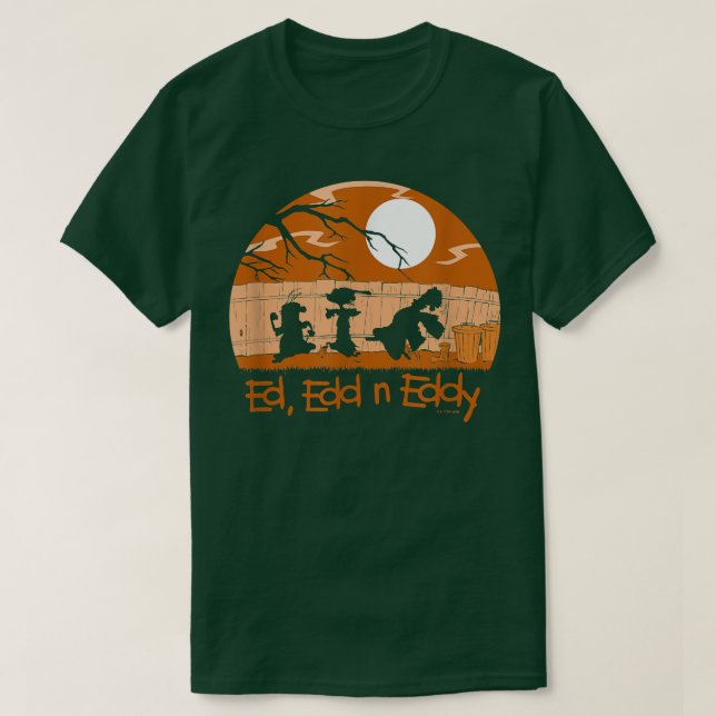 Ed, Edd n Eddy Haunted Sunset Silhouette Group T Shirt (Design framsida)