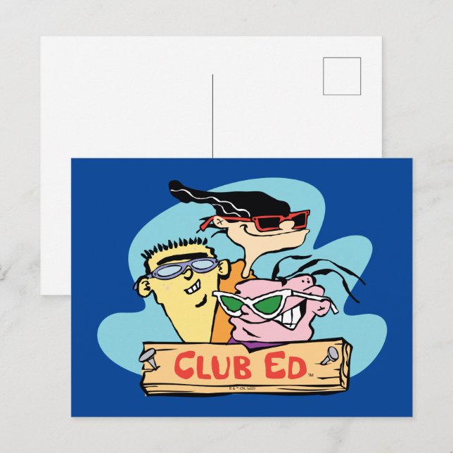 Ed, Edd, n Eddy - Klubb Ed Vykort (Fram/baksida)