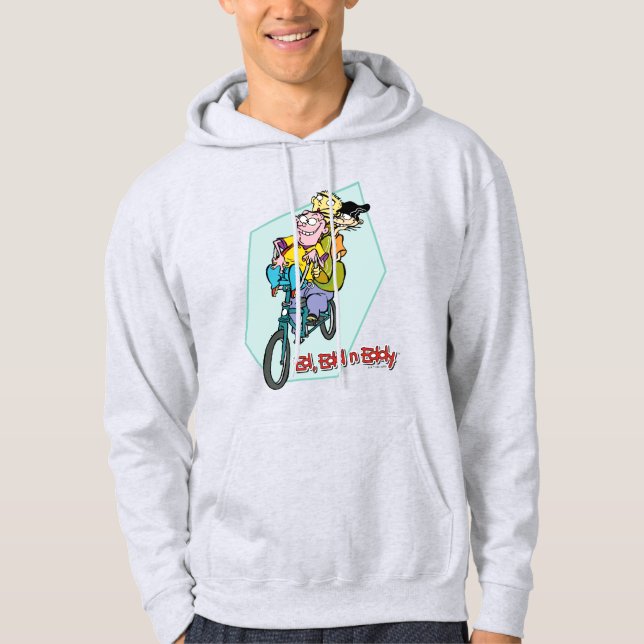 Ed, Edd, n Eddy på en Bike Hoodie (Framsida)