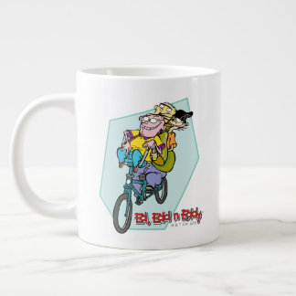 Ed, Edd, n Eddy på en Bike Jumbo Mugg