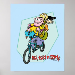 Ed, Edd, n Eddy på en Bike Poster